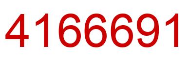 Number 4166691 red image