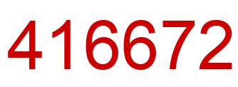 Number 416672 red image
