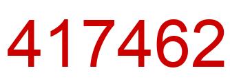 Number 417462 red image