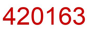 Number 420163 red image