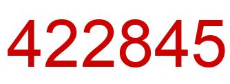 Number 422845 red image