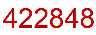 Número 422848 imagen rojo