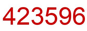 Number 423596 red image