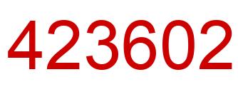 Number 423602 red image