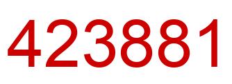 Number 423881 red image