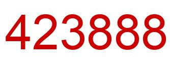 Number 423888 red image