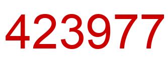 Number 423977 red image