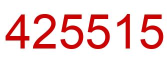 Number 425515 red image