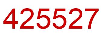 Número 425527 imagen rojo