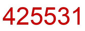 Number 425531 red image