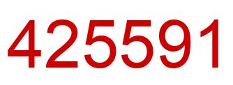 Number 425591 red image