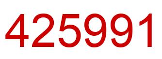Número 425991 imagen rojo