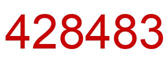 Number 428483 red image