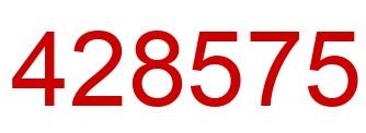 Number 428575 red image