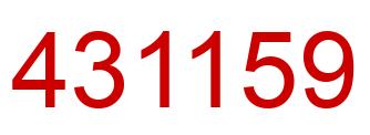 Number 431159 red image