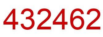 Number 432462 red image