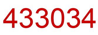 Number 433034 red image