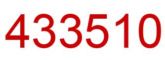Number 433510 red image