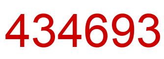 Number 434693 red image