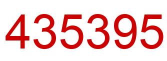 Number 435395 red image