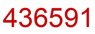 Number 436591 red image