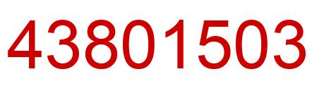 Number 43801503 red image