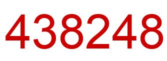 Number 438248 red image