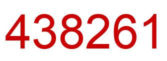 Number 438261 red image