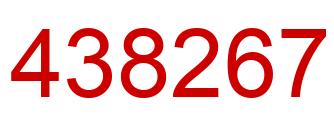 Number 438267 red image