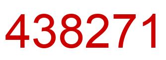 Number 438271 red image