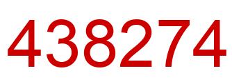 Number 438274 red image