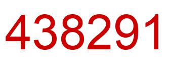 Number 438291 red image