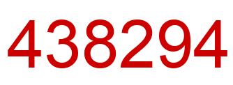 Number 438294 red image