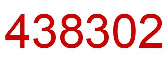 Number 438302 red image
