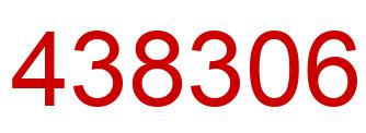 Number 438306 red image