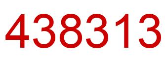 Number 438313 red image