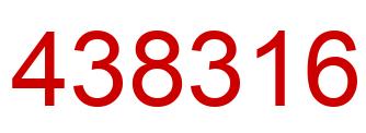 Número 438316 imagen rojo