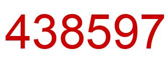 Number 438597 red image