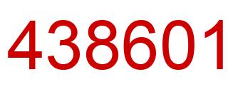 Number 438601 red image