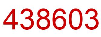 Número 438603 imagen rojo
