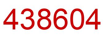 Número 438604 imagen rojo