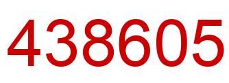 Número 438605 imagen rojo