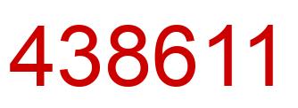 Número 438611 imagen rojo