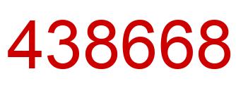 Número 438668 imagen rojo