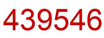 Number 439546 red image