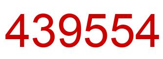 Número 439554 imagen rojo