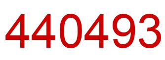 Number 440493 red image