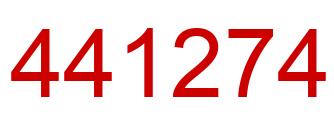 Number 441274 red image