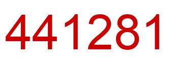 Number 441281 red image