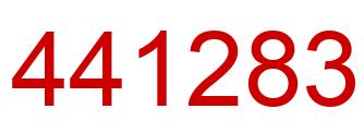 Number 441283 red image